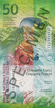 2016-04-06 - Banknotes and coins - The new 50-franc note