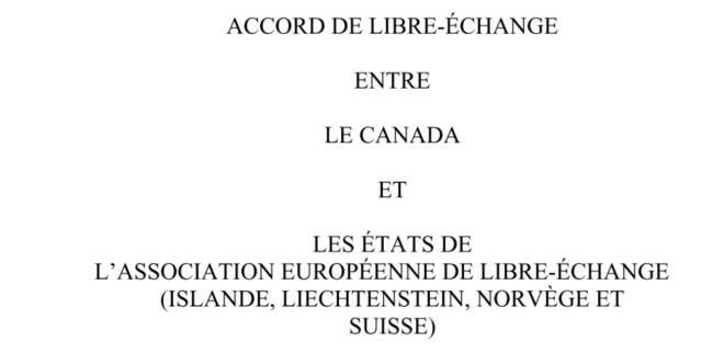 Canada-Suisse: un traité de libre-échange signé en… 2008. Liliane Held-Khawam