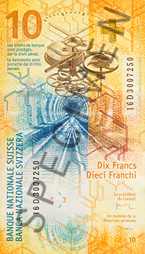 2017-10-11 - Banknotes and coins - 10-franc note