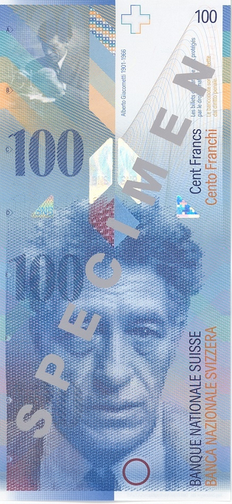 Swiss National Bank Presents New 100-Franc Note