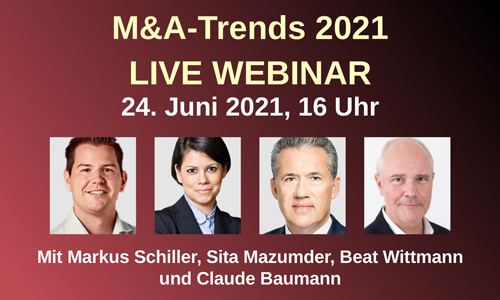 M&A-Webinar mit Datasite und finews.ch