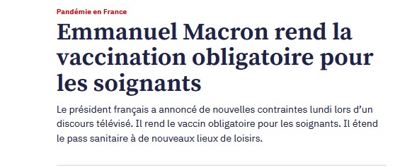 Vaccination du personnel soignant, le professeur Raoult a préparé la tâche du président français.