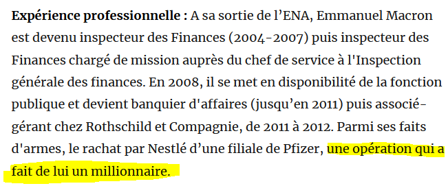 Emmanuel Macron, le candidat-banquier qui avait servi les intérêts de Pfizer. Vidéo