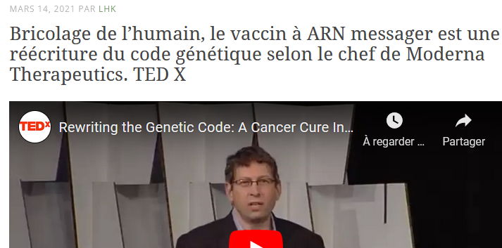 Marche forcée vers l’humain génétiquement modifié. Piratage massif des corps humains