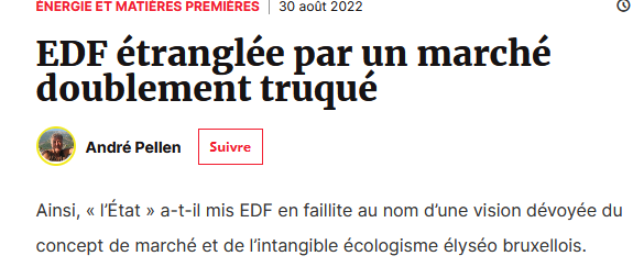 Destruction de EDF. L’énergie nucléaire française en passe de finir aux mains du marché?