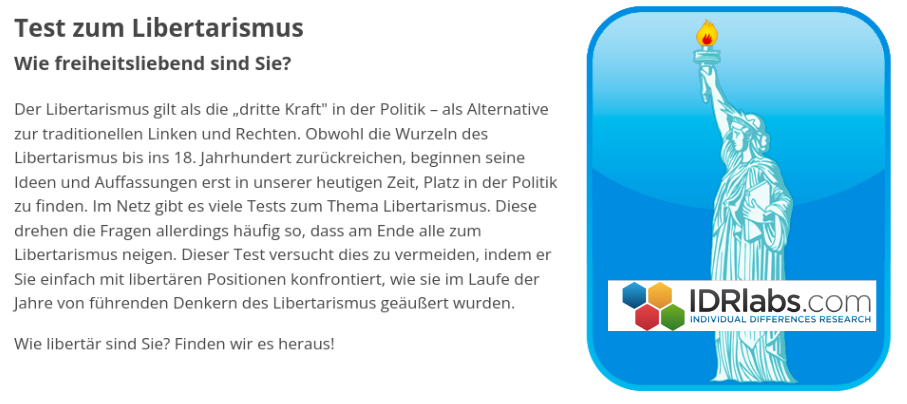 Liberales Quiz und Chatbot