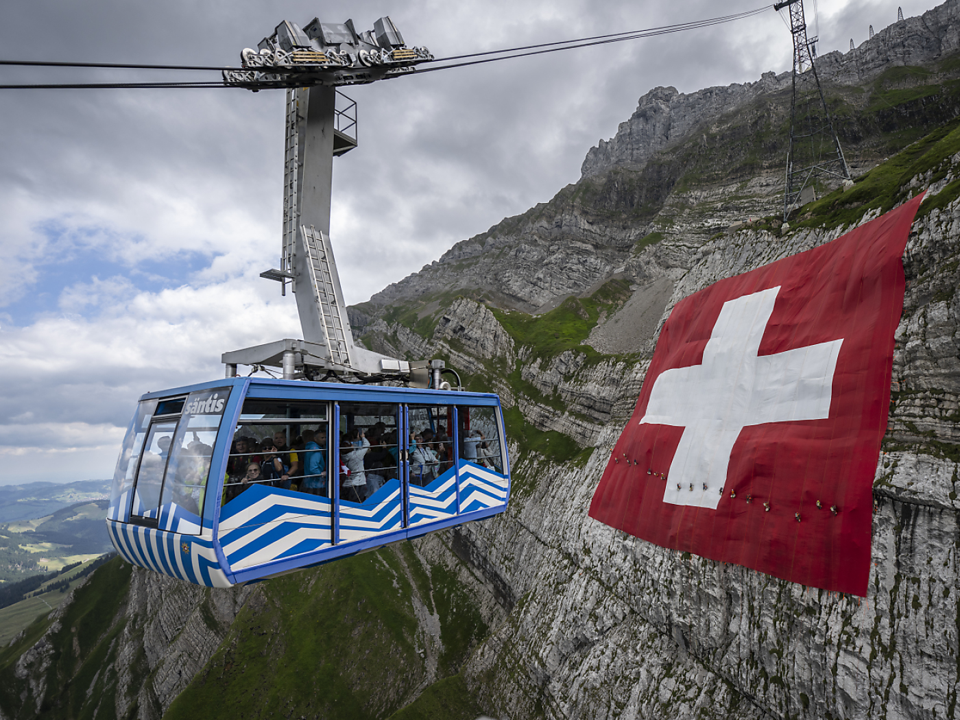 Swiss Säntis mountain cable car set for gust resistant refit